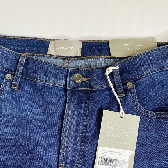 Everlane Authentic Mid-Rise Skinny Ankle Jeans - Picture 4 of 9